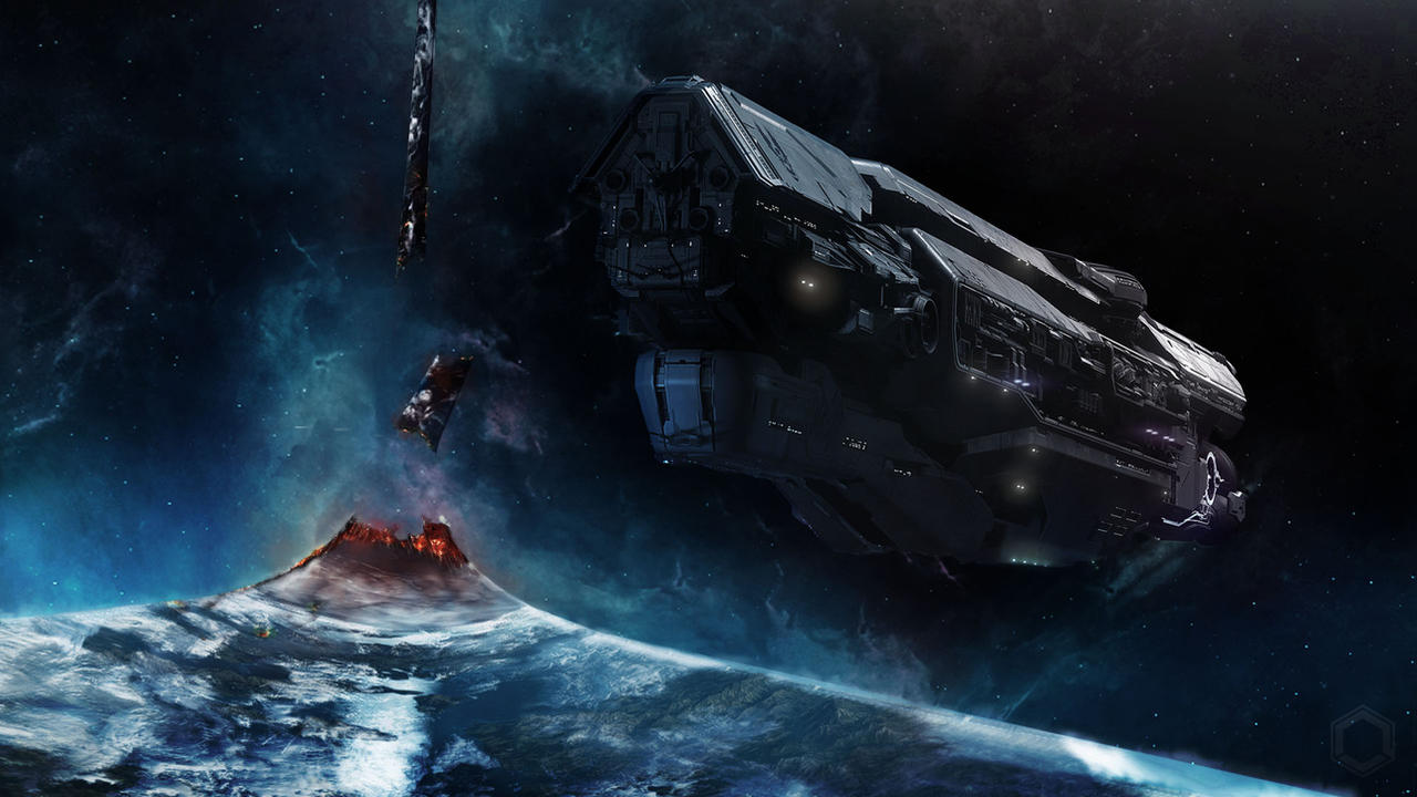 Unsc Infinity Engine Destroyed Halo - UNSC Infinity by HexanitY on DeviantArt