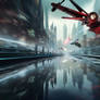Coruscant Battle - ARC-170 dogfighting in the city