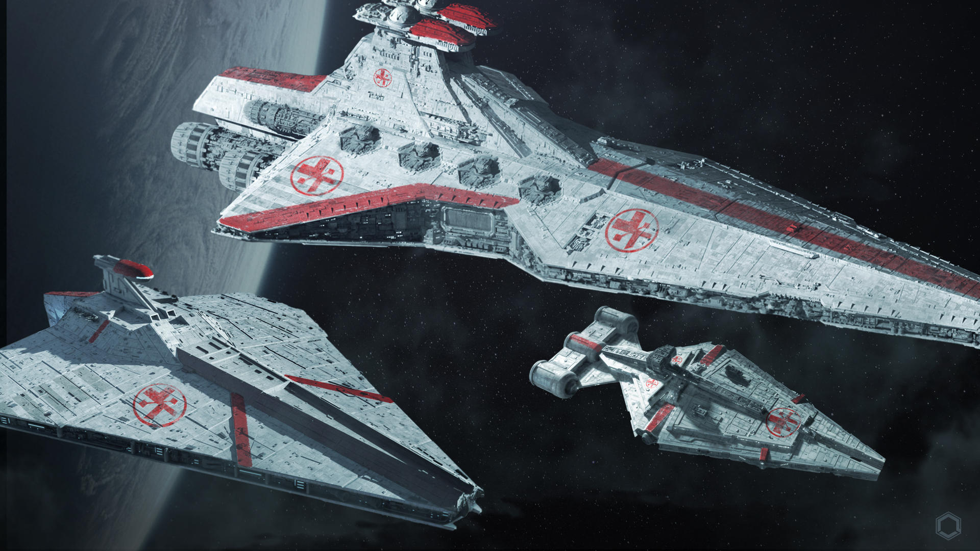 Republic Fleet - The Medic fleet by HexanitY on DeviantArt
