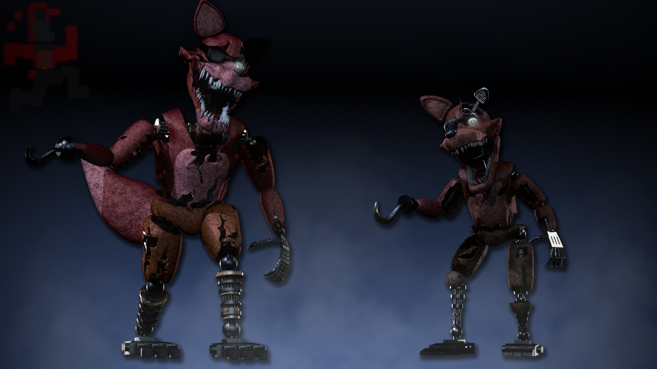 Blender/FNAF) Withered Foxy Jumpscare by JuanitoAlcachofaz on DeviantArt