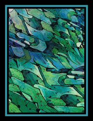 2361 blue abstract green 1632