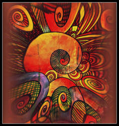 oldpaintingrevisited abstract spiral digital