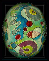 oldpaintingrevisited abstract groovy egg