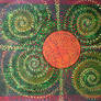 old painting revisited 57 sun spirals