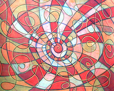 old painting revisited 69 many lines