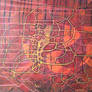 old painting revisited 95 red abstract
