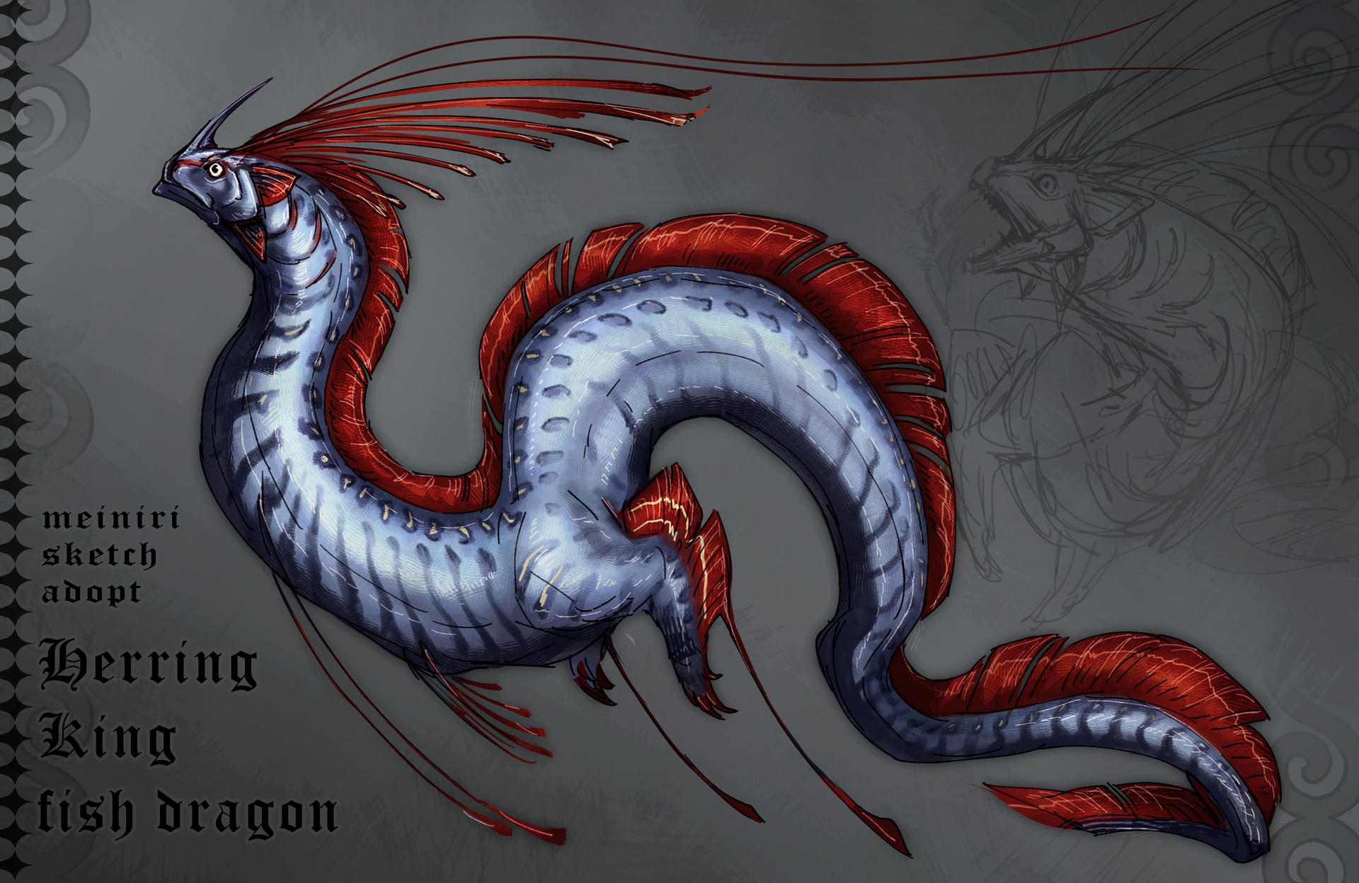 Ffxiv Rising Dragon Fish Herring king (oar fish) dragon by Meillyria on DeviantArt