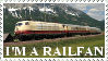 I'm a Railfan - stamp