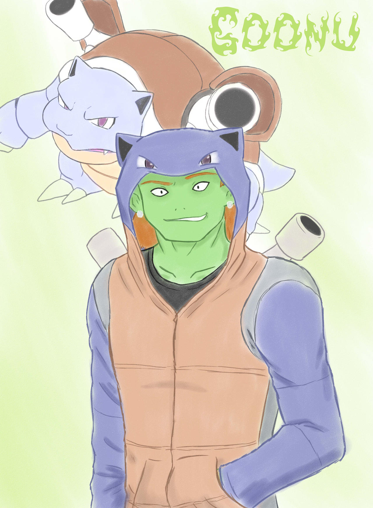 Goonu (Blastoise) by kitkatnis on DeviantArt