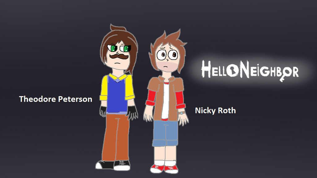 Theodore Peterson and Nicky Roth (hello neighbor) by heartsriannabendy ...