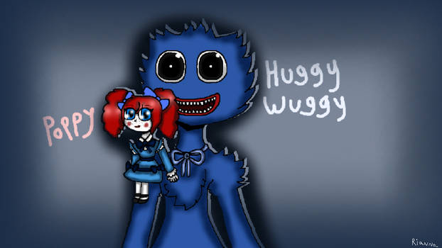 Poppy playtime - huggy and player doodles by Pinkystarfox on