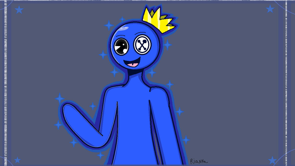 BLUE from Roblox Rainbow Friends by MGcooki8 on DeviantArt