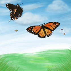 Butterflies in a Field (DA Tutorial)