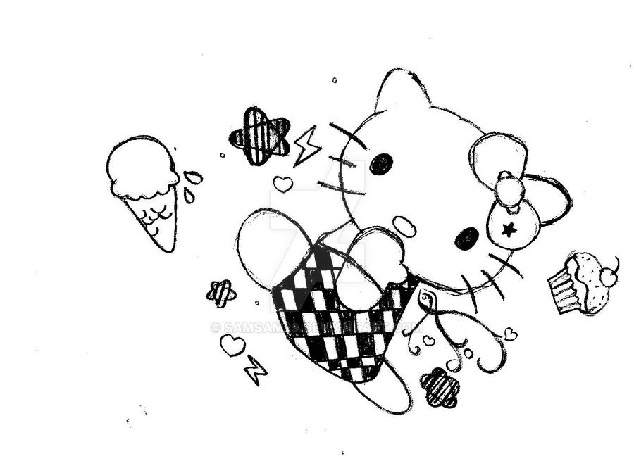 Hello Kitty Sketch By Samsam29 On Deviantart Hello Kitty Sketch By Samsam29 On Deviantart
