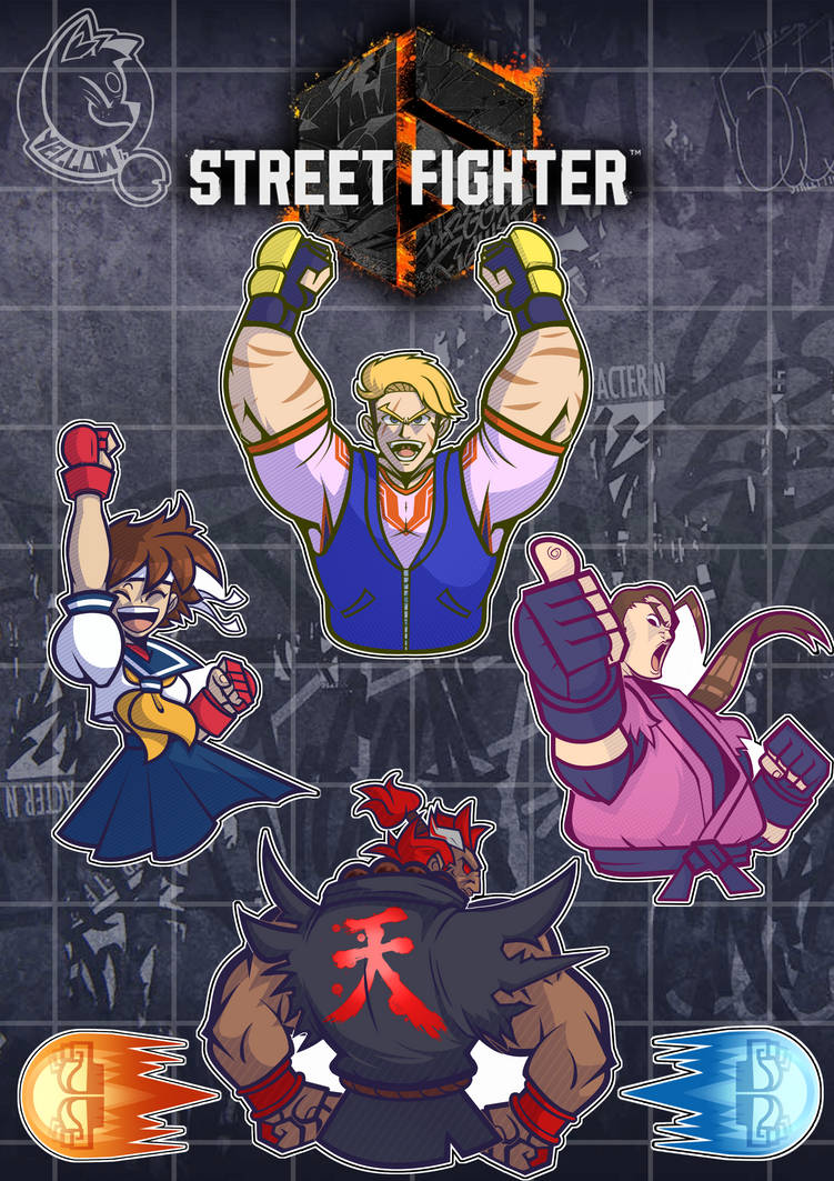 Sv6 Sticker SF6 Stickers SET3 by YellowThunder47 on DeviantArt