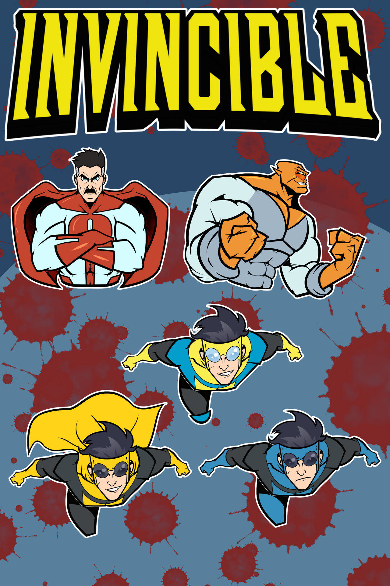 Invincible Flying Sticker Invincible.Stickers by YellowThunder47 on DeviantArt