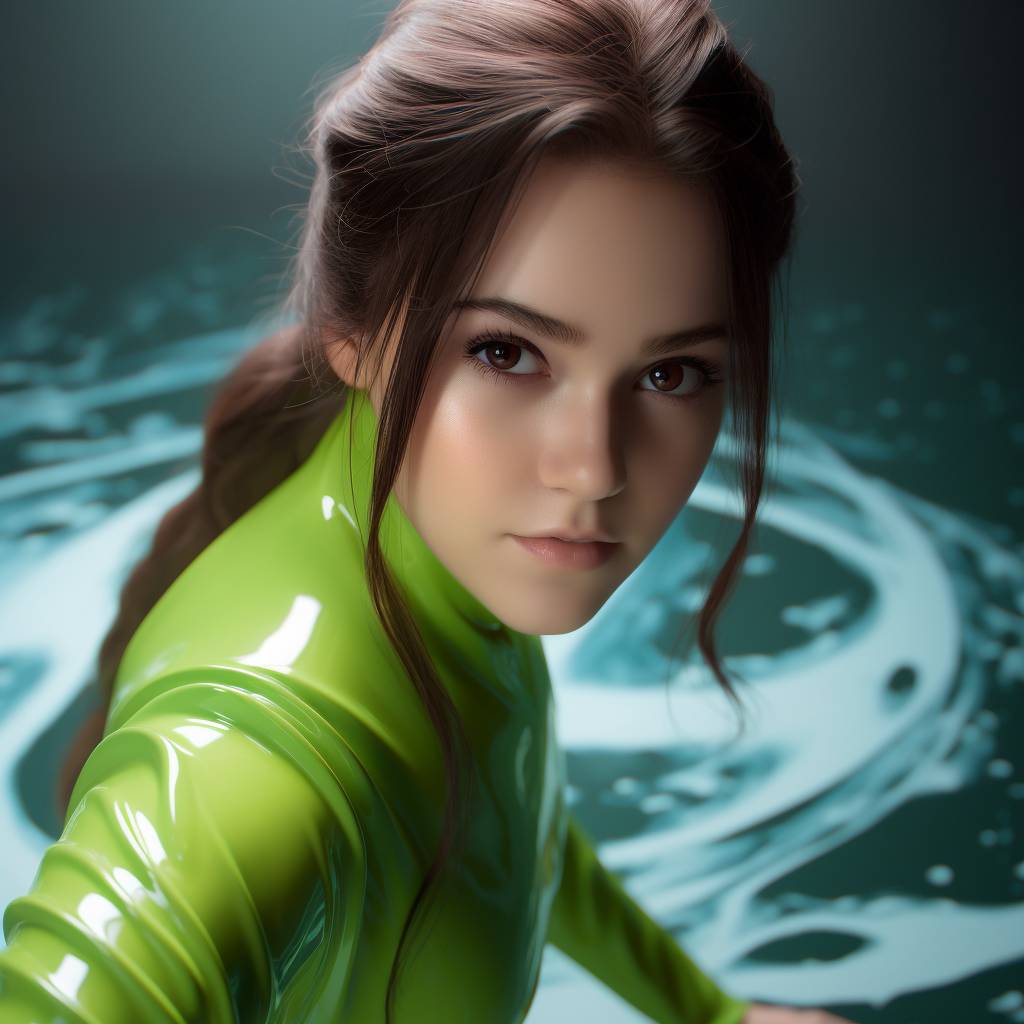 Girl In Slime Pool Alienor the green slime girl by naabal669 on DeviantArt