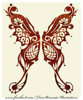 Nouve Butterfly tattoo