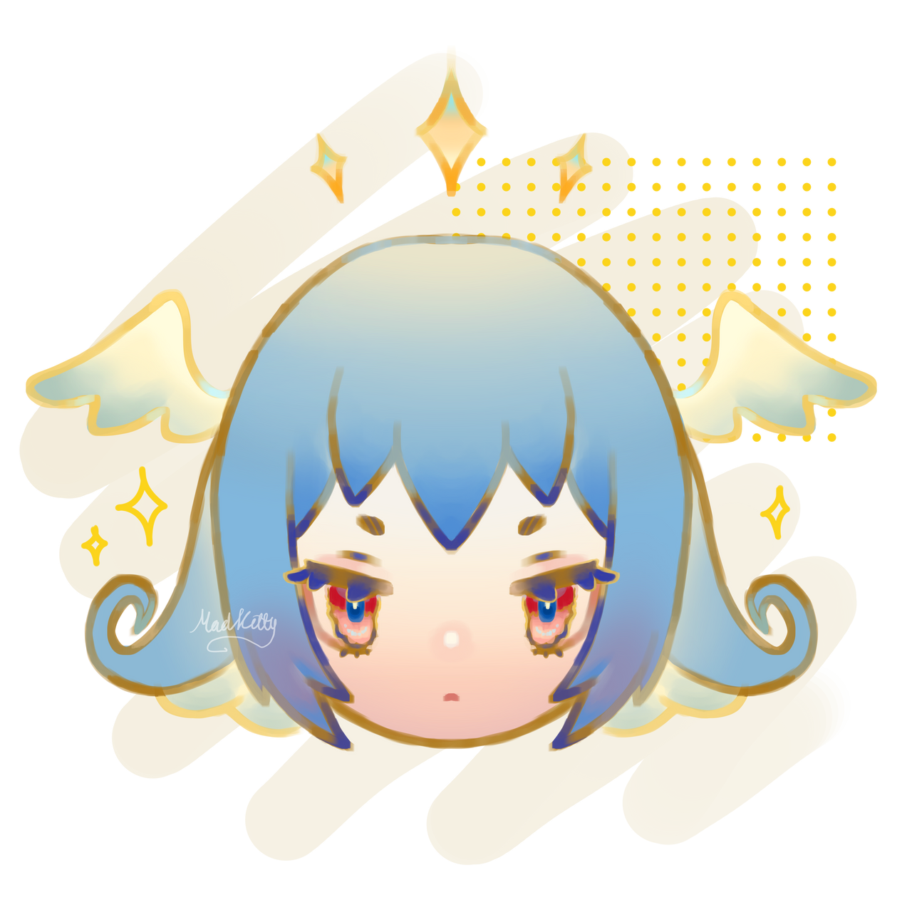 Chibi Haed Another old chibi head that I made by MadKittiy on DeviantArt