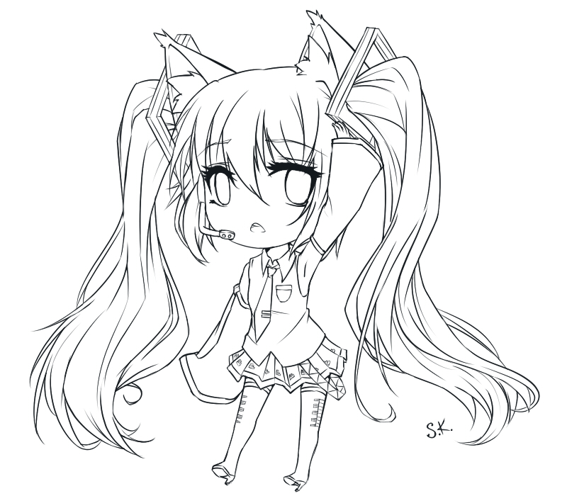 Line Art Sketch Comic on Vocaloid-Freaks - DeviantArt.