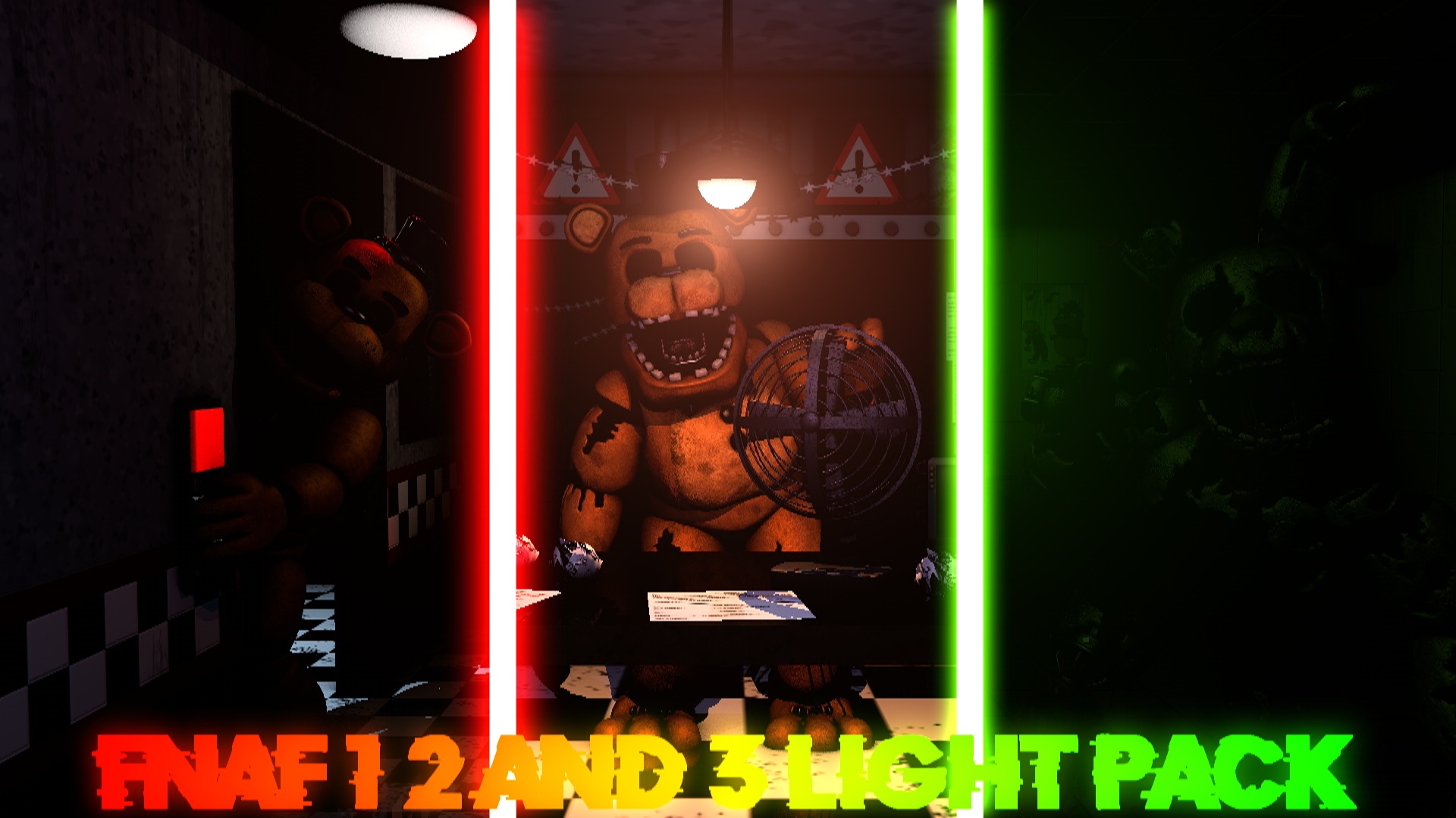 C4D/FNaF] FNaF 1 Map Light Pack Remastered 