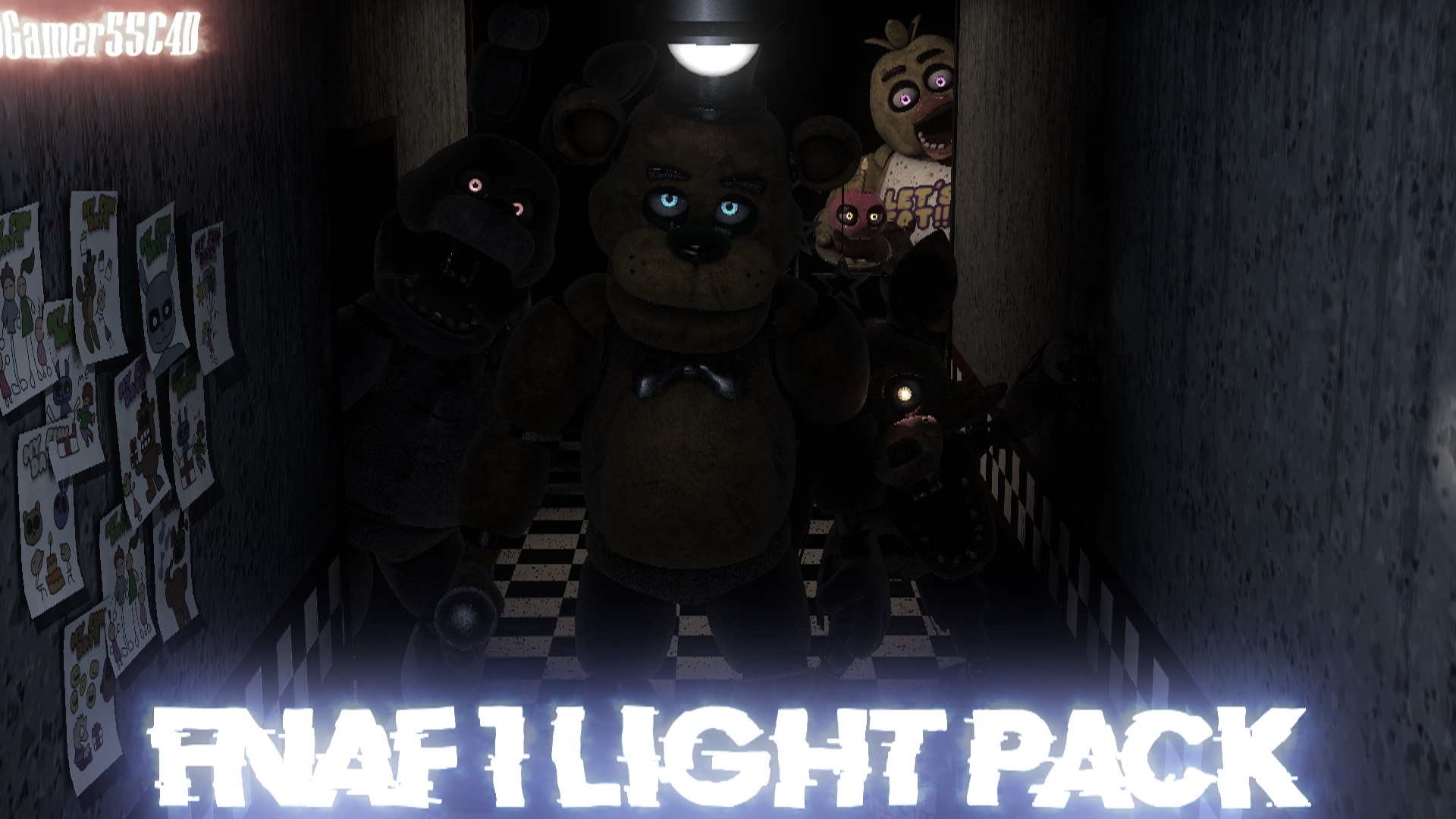 Cinema4D Five Nights at Freddy's 1 Map DOWNLOAD! 