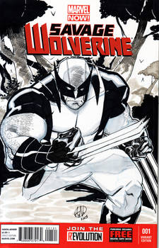 Savage Wolverine Sketch Cover