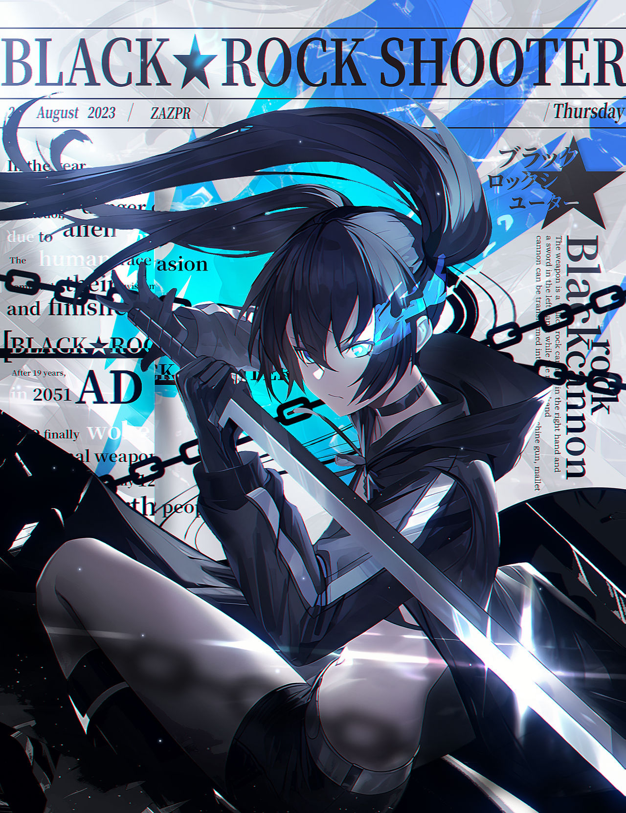 BLACK ROCK SHOOTER by ZAZPR on DeviantArt