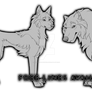 Free Wolf Lineart