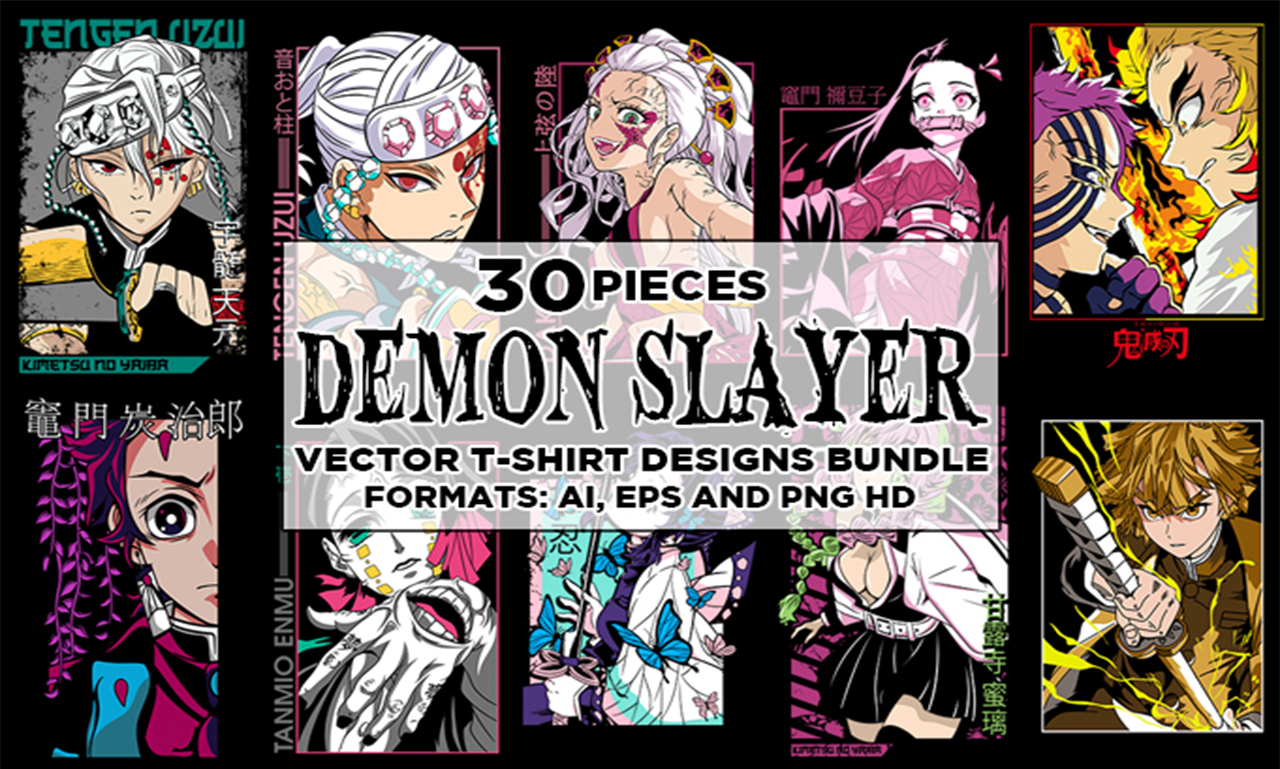 37 One Piece Anime Vectors Tshirt Designs Bundle 1 by thegraphex