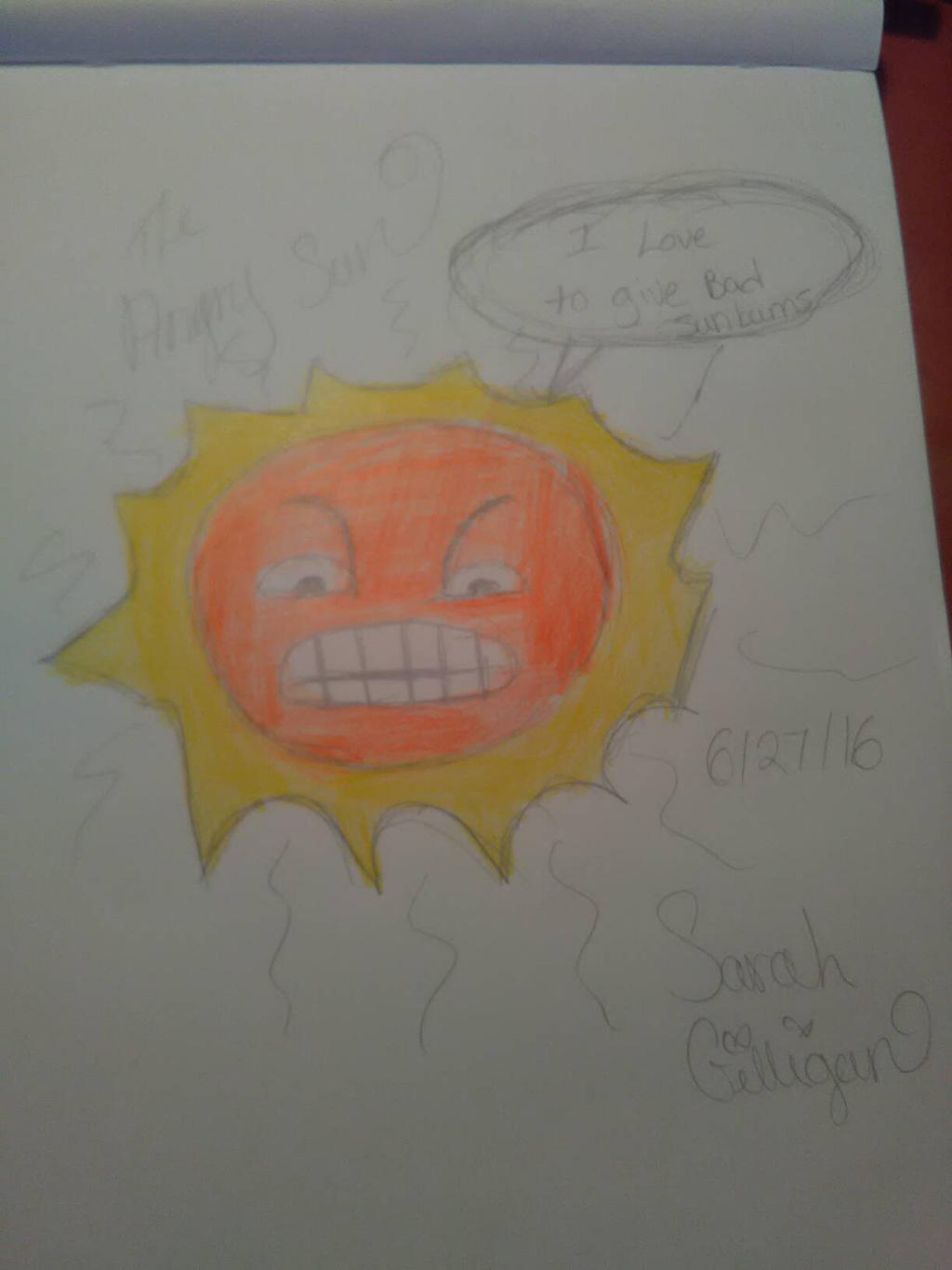 Angry Sun Deviantart The angry sun by puglov90 on DeviantArt