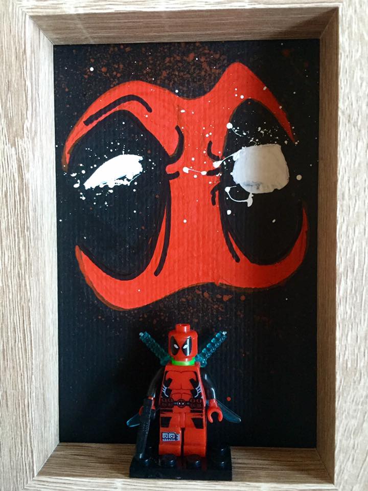 Deadpool lego frame