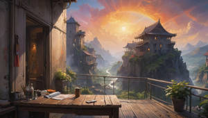 AI - Landscape - Digital Painting