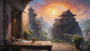 AI - Landscape - Digital Painting
