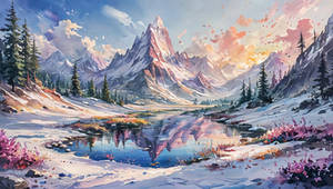 AI - Landscape - Watercolor