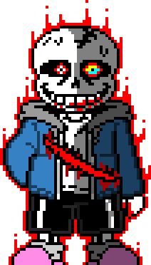 Undertale Hard Mode Wonderful idea sans sprite by CoolDudepro on DeviantArt