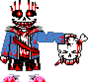 Hard Mode Insane Sans - Killer Sans Pixel Art Transparent PNG - 920x780 -  Free Download on NicePNG