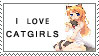 Catgirls Stamp