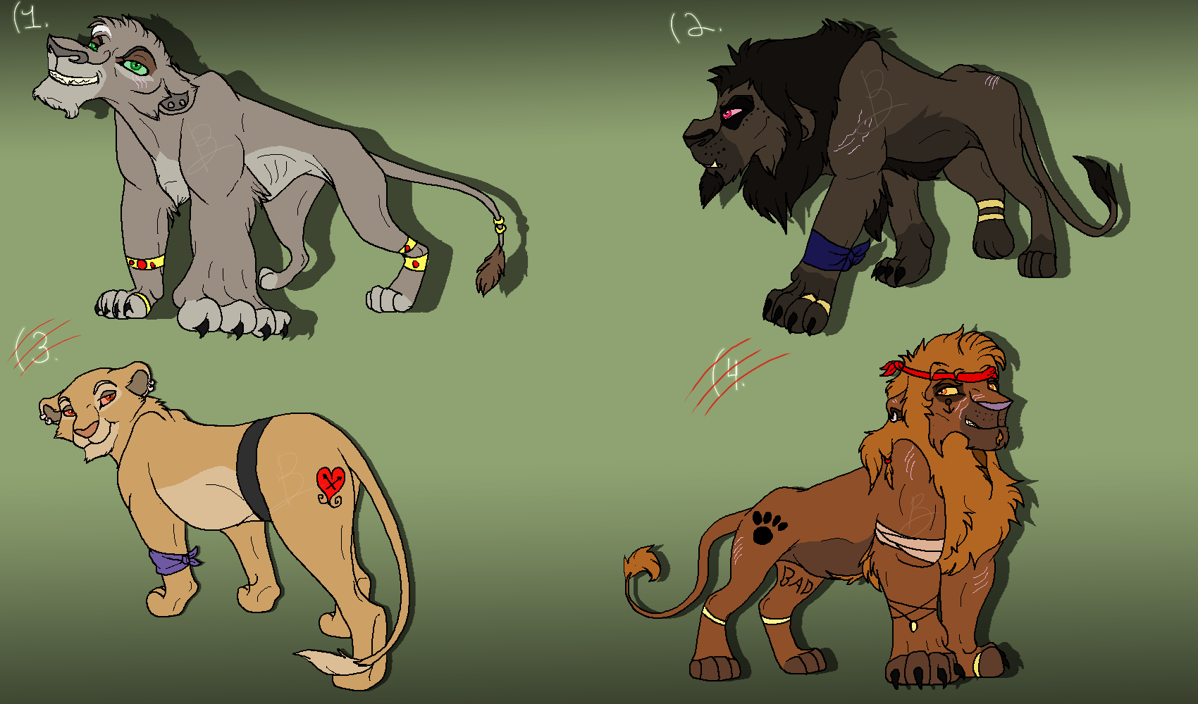 Pirate Lion Adopts (CLOSED)