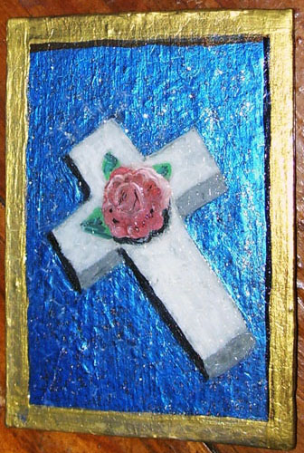 Cross ACEO Painting