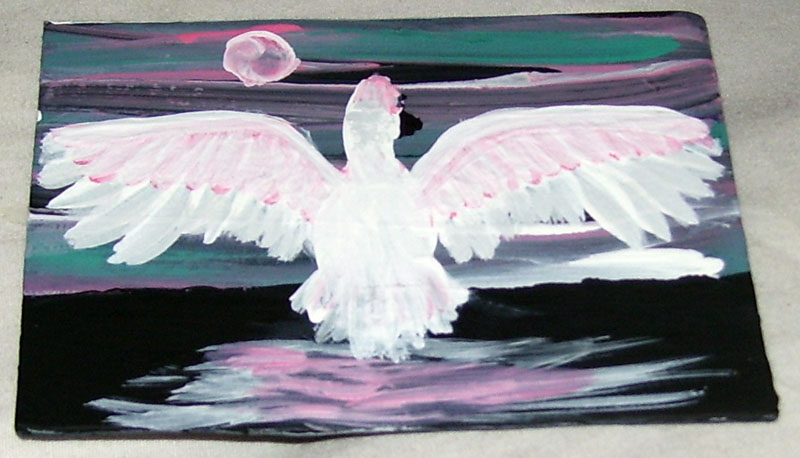 Swan aceo for Turtlefairy