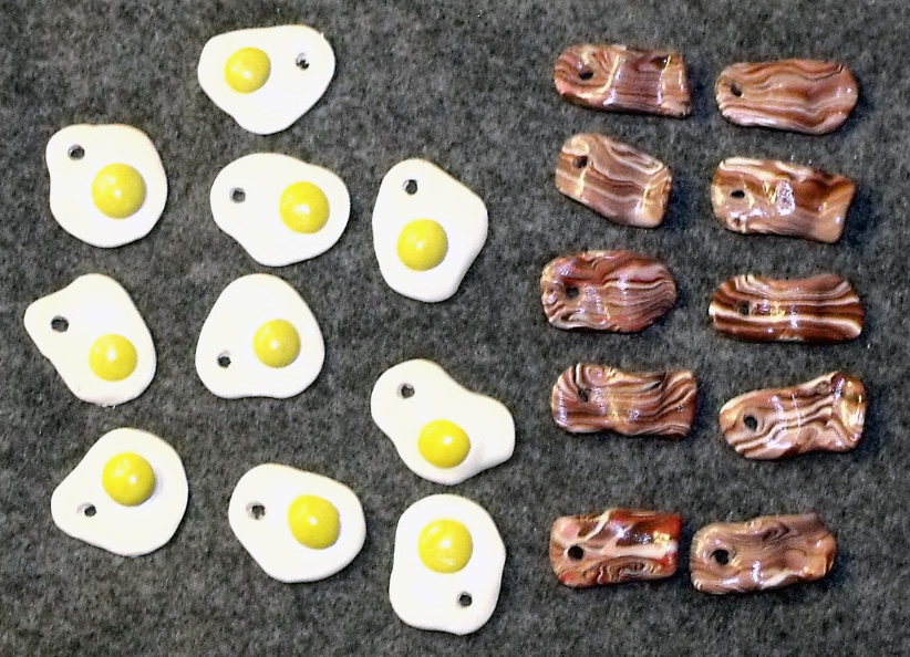 Bacon and Egg Charms