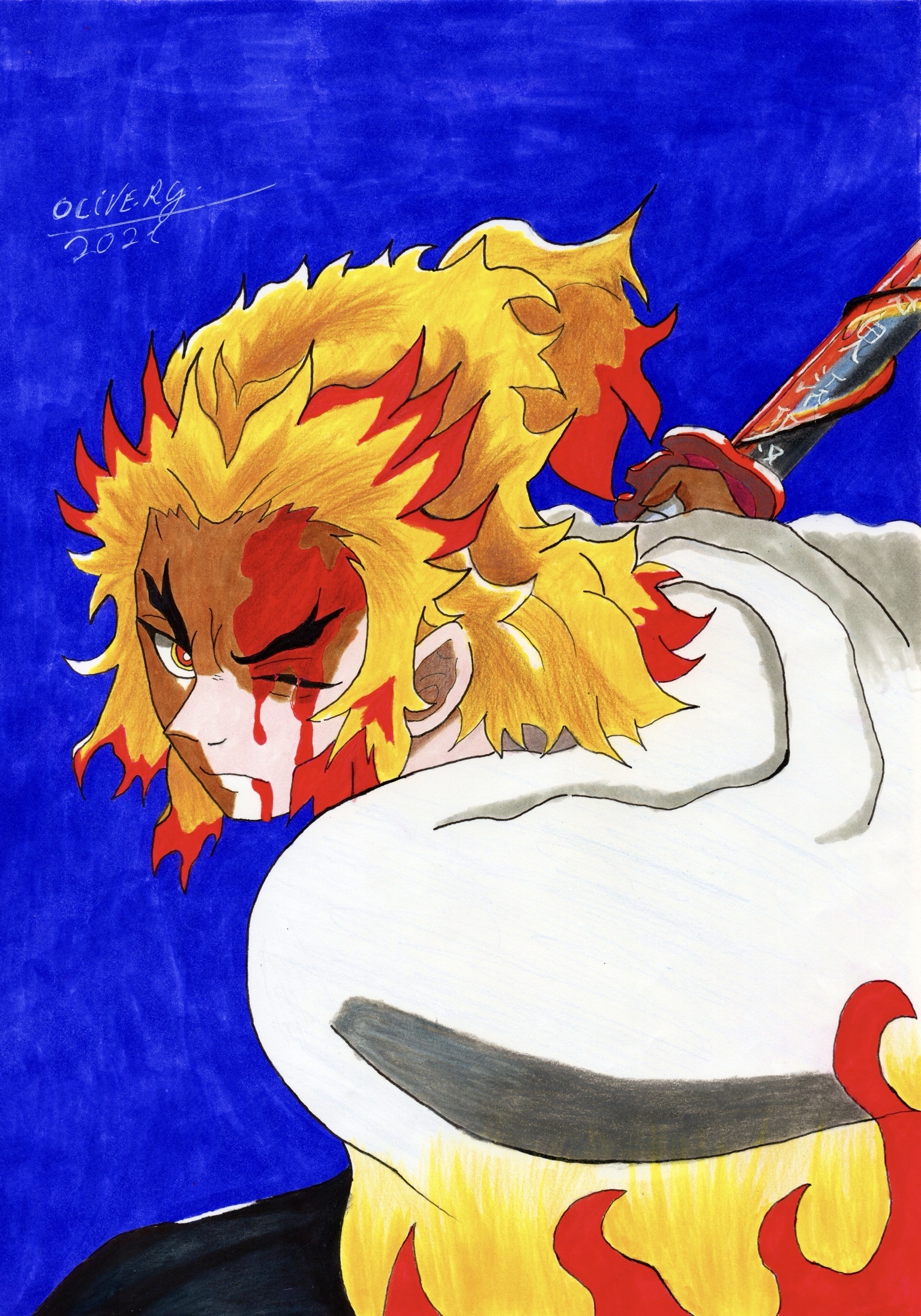 Kyojuro Rengoku - Demon Slayer by Oliver-Yagami on DeviantArt