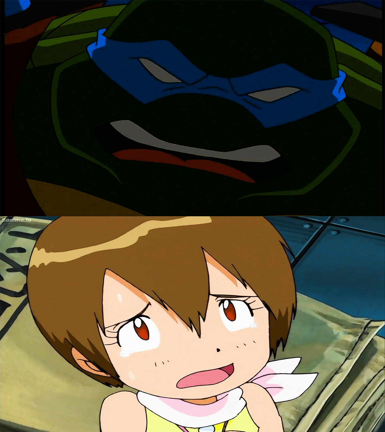 Digimon Scared Kari is scared of the bitter Leo by Niklasm15 on DeviantArt