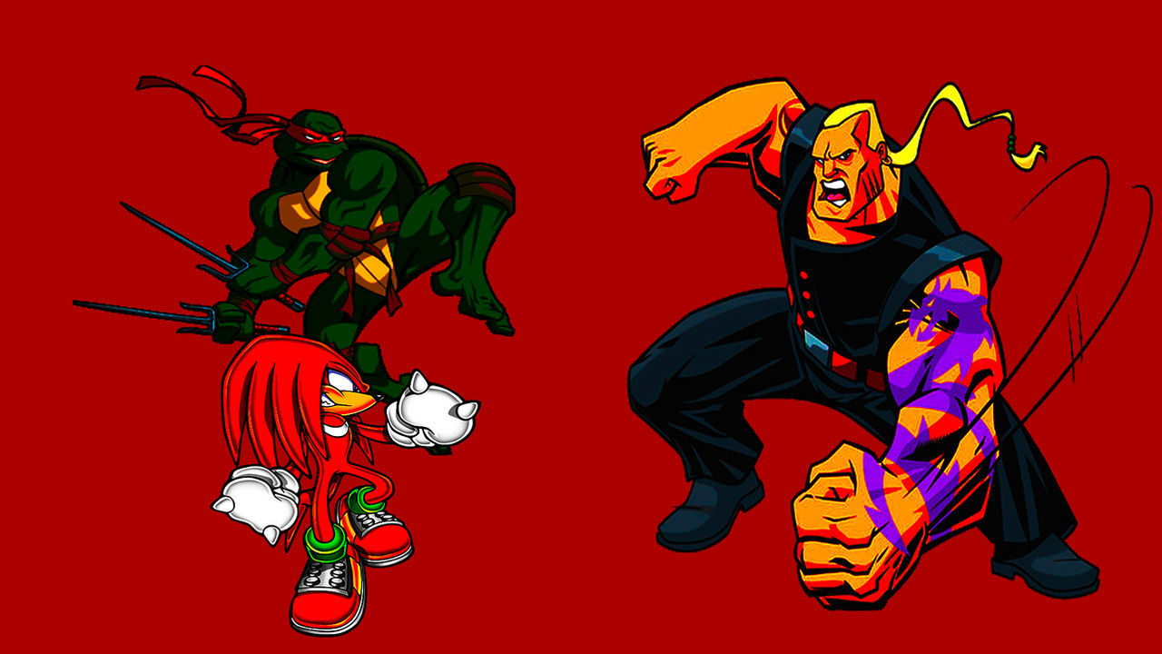 Knuckles Vs Raphael Raph and Knuckles vs Hun by Niklasm15 on DeviantArt