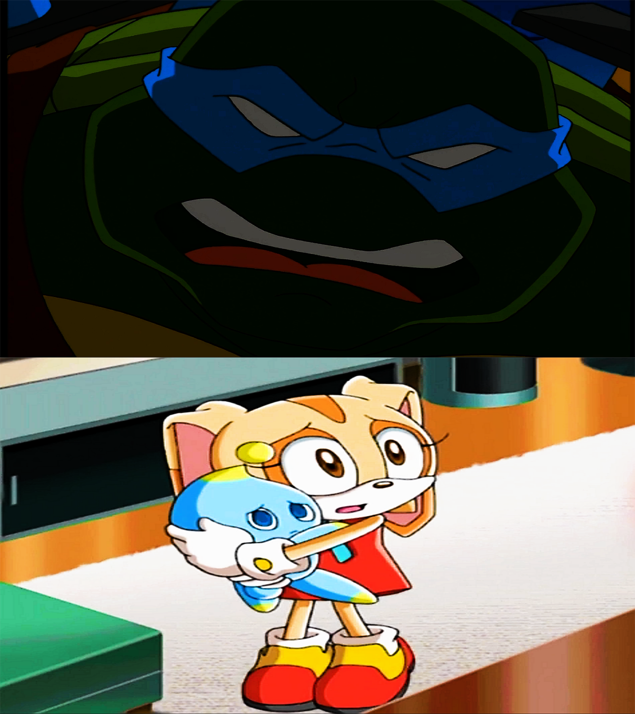 Dream The Rabbit Scared Cream is scared of the Bitter Leo by Niklasm15 on DeviantArt