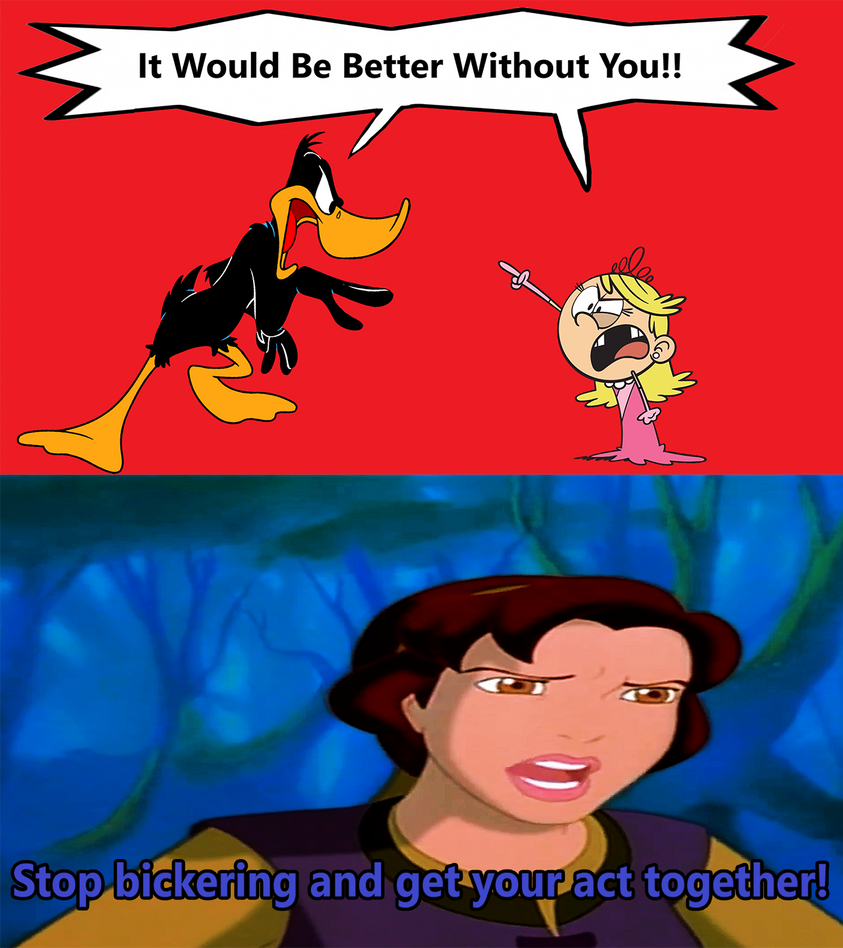 Kayley reacts to Daffy and Lola arguing by Niklasm15 on DeviantArt