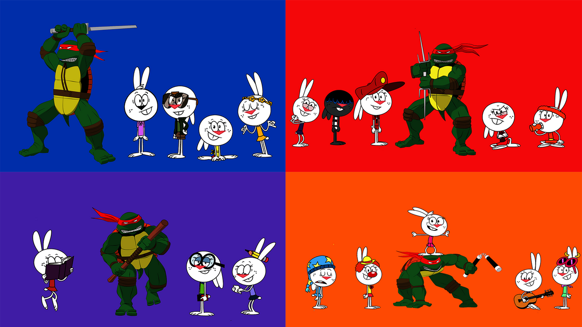 Loud Rabbits Characters Mirage Turtles and Loud Rabbits by Niklasm15 on DeviantArt