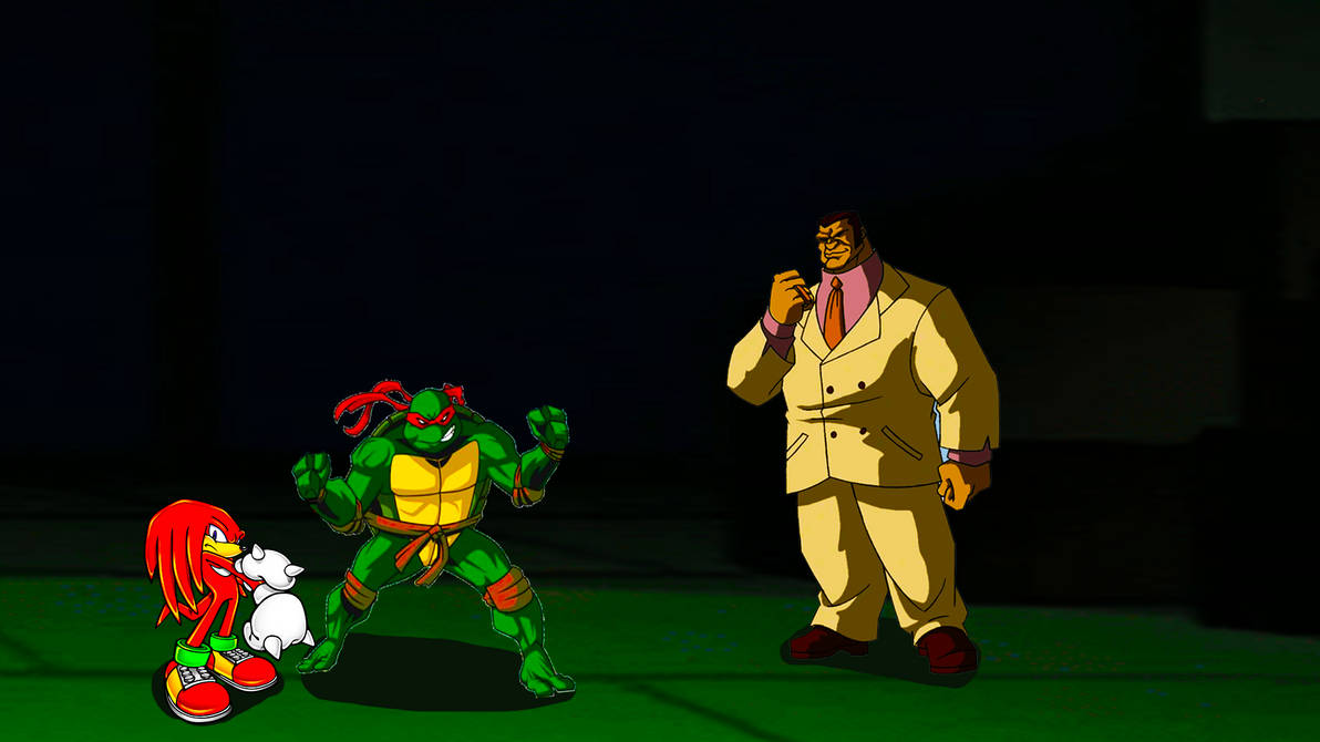 Knuckles Vs Raphael Raph and Knuckles vs Mob Boss by Niklasm15 on DeviantArt