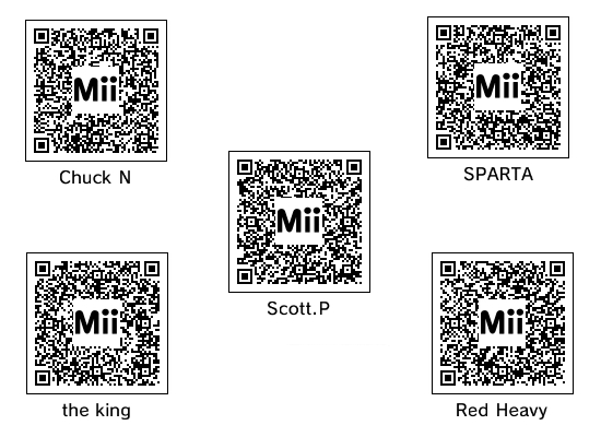 Mii QR Codes Set 1 by zxnes on DeviantArt